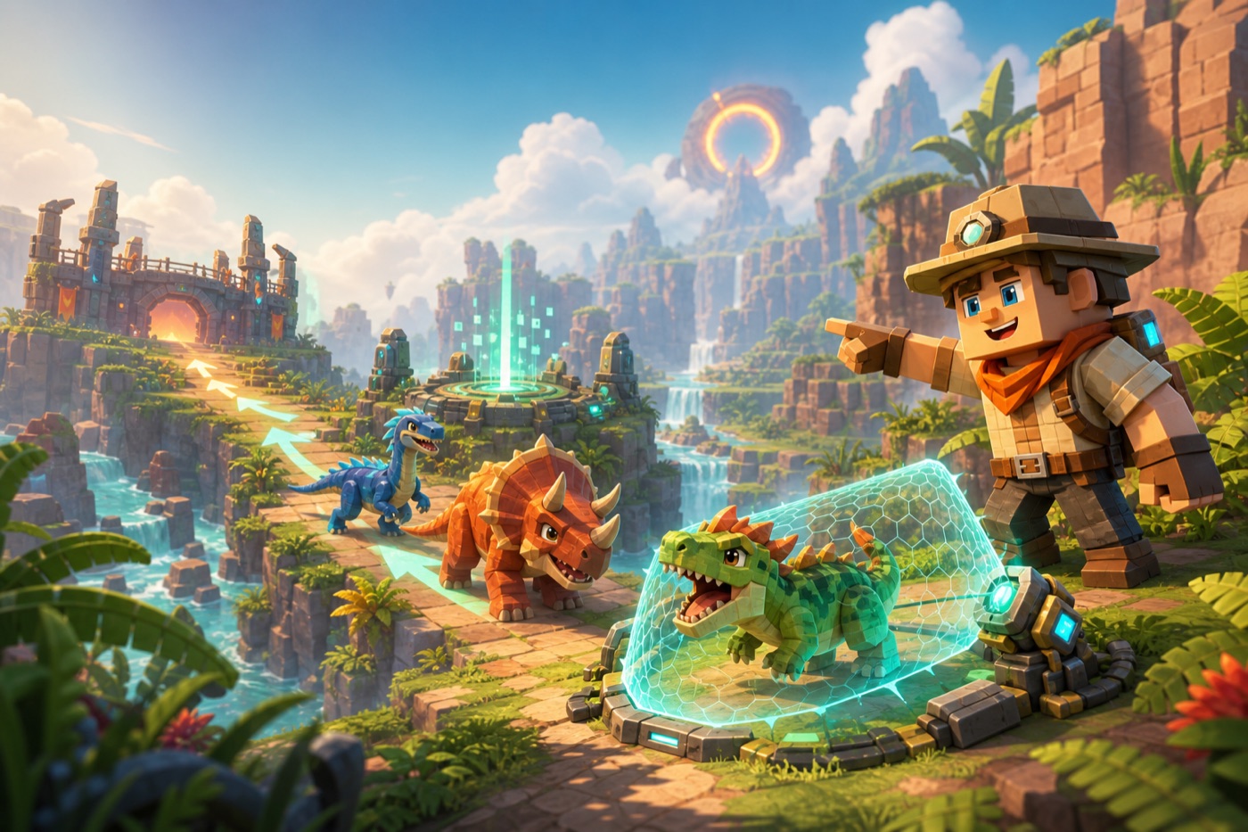 Dino Hunters Gameplay original field guide artwork